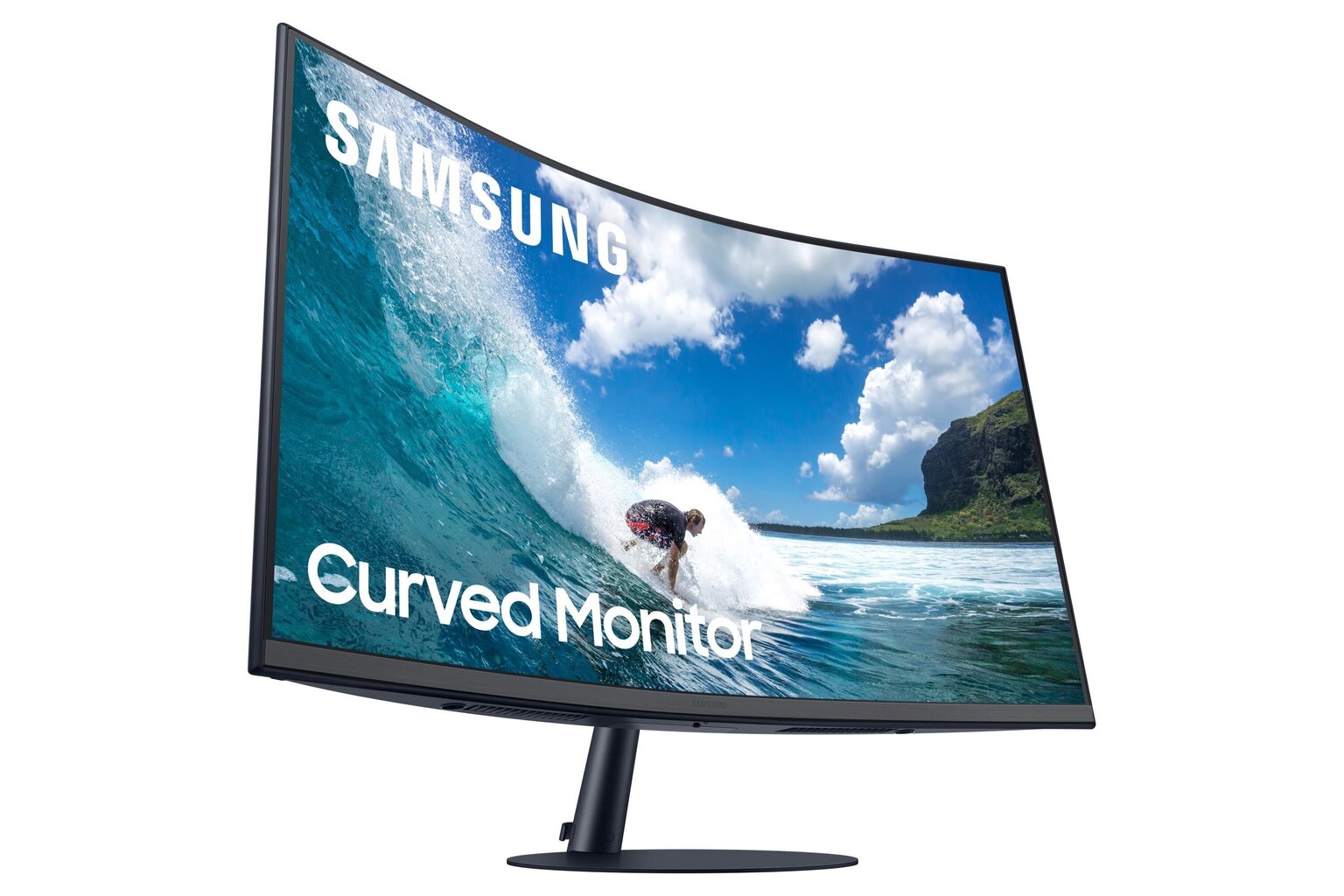 LCD Monitor|SAMSUNG|C32T550FDR|32"|Curved|Panel VA|1920x1080|16:9|75Hz|4 ms|Speakers|Tilt|Colour Dark Blue / Grey|LC32T550FDRXEN цена и информация | Monitorid | hansapost.ee