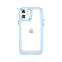 Outer Space Case for iPhone 12 hard cover with gel frame blue (Niebieski) hind ja info | Telefonide kaitsekaaned ja -ümbrised | hansapost.ee
