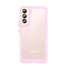 Outer Space Case Cover for Samsung Galaxy S22 + (S22 Plus) Hard Cover with Gel Frame Pink hind ja info | Telefonide kaitsekaaned ja -ümbrised | hansapost.ee