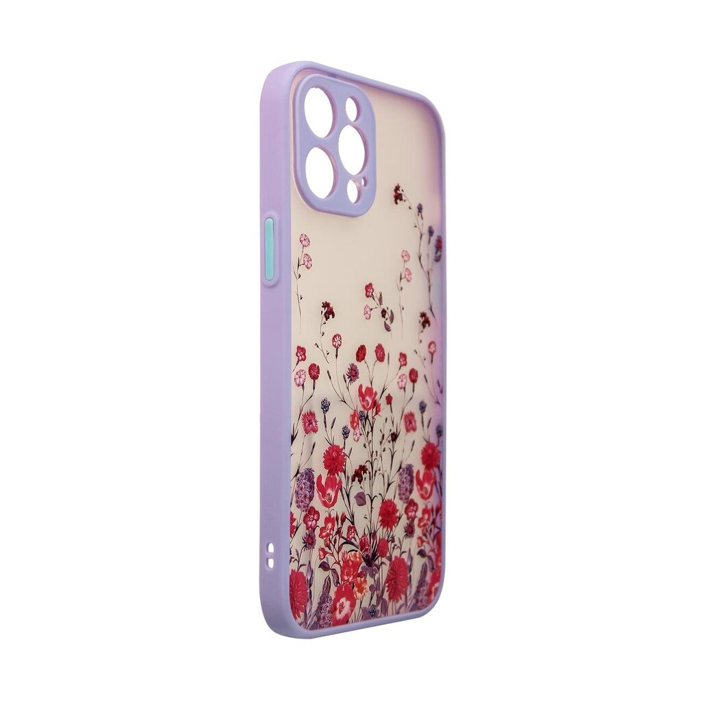 Design Case for iPhone 13 Pro floral purple (Fioletowy) цена и информация | Telefonide kaitsekaaned ja -ümbrised | hansapost.ee