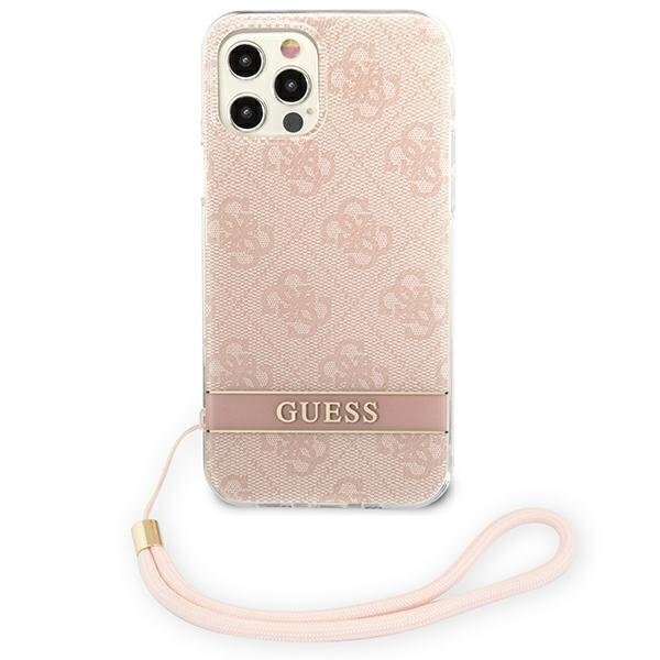 Guess GUOHCP12MH4STP telefonile Apple iPhone 12/12 Pro, roosa цена и информация | Telefonide kaitsekaaned ja -ümbrised | hansapost.ee