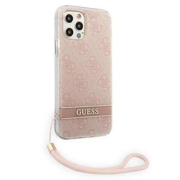 Guess GUOHCP12MH4STP telefonile Apple iPhone 12/12 Pro, roosa цена и информация | Telefonide kaitsekaaned ja -ümbrised | hansapost.ee