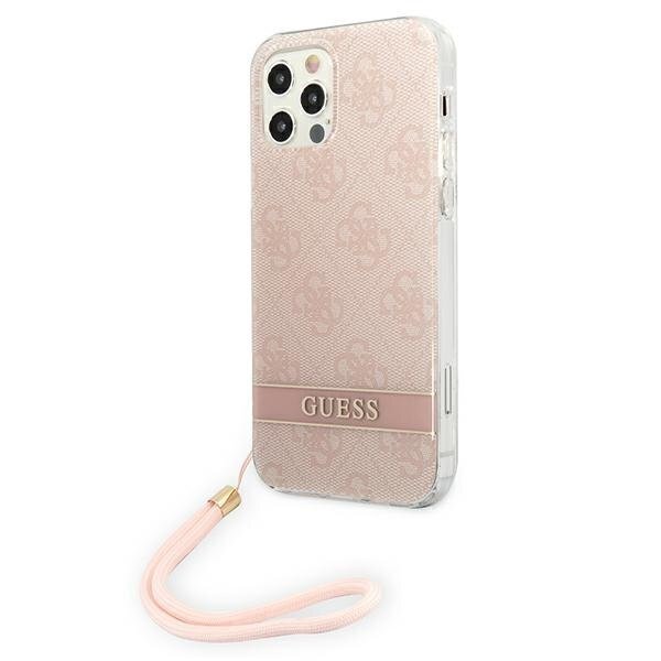 Guess GUOHCP12MH4STP telefonile Apple iPhone 12/12 Pro, roosa цена и информация | Telefonide kaitsekaaned ja -ümbrised | hansapost.ee