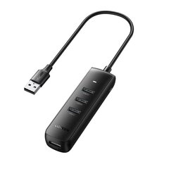 UGREEN CM416 4in1 USB to 4x USB adapter 0.25m (black) hind ja info | USB adapterid ja jagajad | hansapost.ee