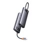 Baseus Metal Gleam Series Docking Station HUB 9 in 1 USB Type C - 2 x HDMI / 2 x USB 3.2 Gen. 1/1 x USB 2.0 / 1 x Power Delivery / 1 x SD card reader / 1 x TF card reader / 1 x RJ-45 gray (WKWG060013) цена и информация | USB adapterid ja jagajad | hansapost.ee