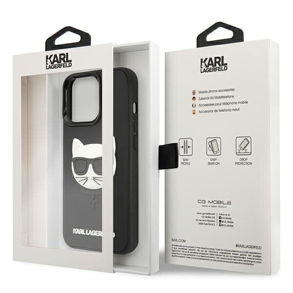 Telefoniümbris Karl Lagerfeld KLHCP13LCH3DBK 13 Pro цена и информация | Telefonide kaitsekaaned ja -ümbrised | hansapost.ee