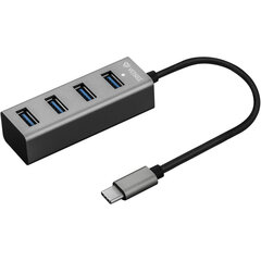 USB-концентратор YENKEE YHB C430, USB A - 4x USB 3.0, 5 Гбит/с, 0,1 м цена и информация | Адаптеры и USB-hub | hansapost.ee