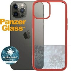 Telefoniümbris PanzerGlass ClearCase iPhone 12 Pro Max-le, punane цена и информация | Чехлы для телефонов | hansapost.ee