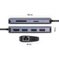 USB-jaotur 8in1 YENKEE, 3.2 (Gen 1) USB C - 1xUSB C, 100W / 1xHDMI 4k@30Hz / 1xUSB-A 2.0/ 1xUSB-A 3.0/Port RJ-45 (Ethernet), 1000 Mbps/ SD / Micro SD цена и информация | USB adapterid ja jagajad | hansapost.ee