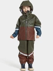 Didriksons дождевик для детей WATERMAN, темно-зеленый цена и информация | Непромокаемая одежда для детей | hansapost.ee