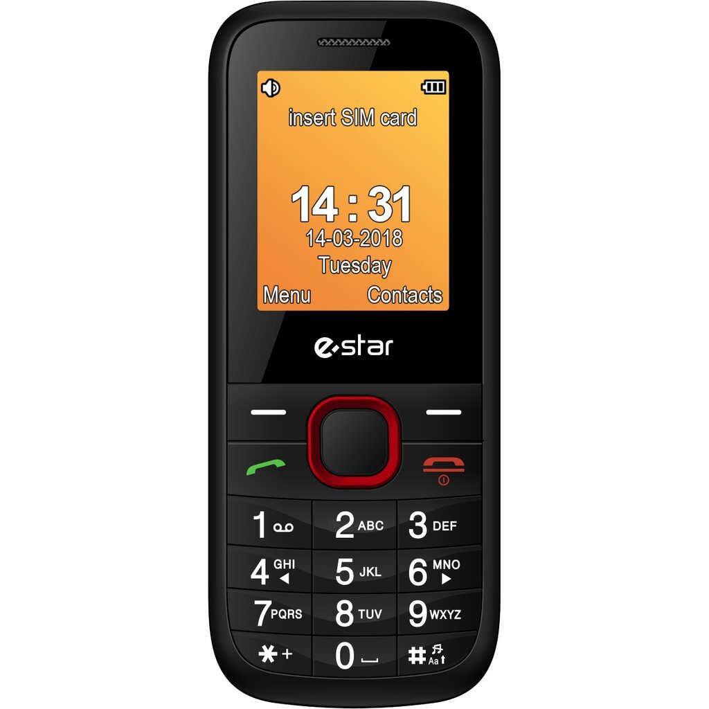 eStar X18 Dual SIM Red hind ja info | Telefonid | hansapost.ee