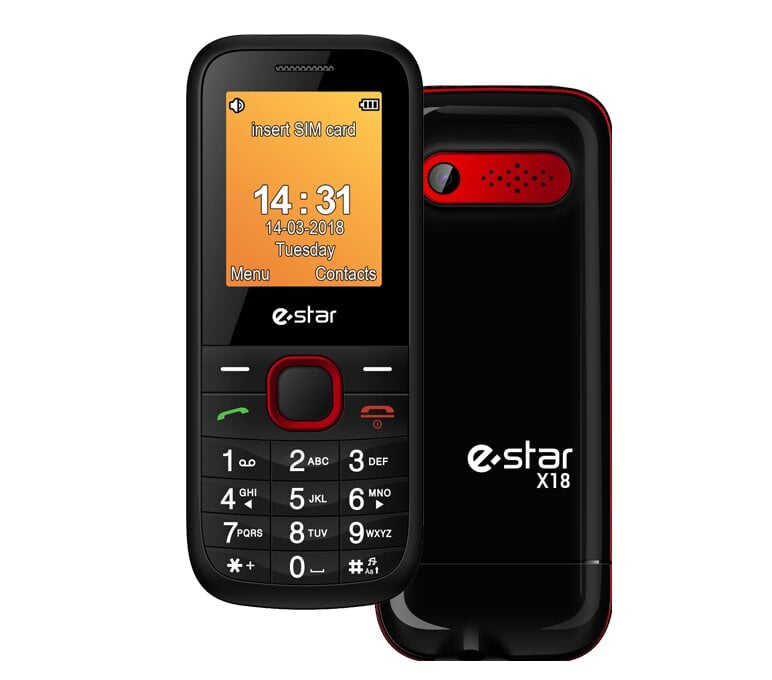 eStar X18 Dual SIM Red hind ja info | Telefonid | hansapost.ee