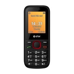 Mobiiltelefon eStar X18 Dual SIM, Must/punane hind ja info | Telefonid | hansapost.ee