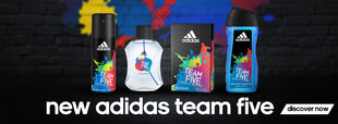 Adidas Team Five лосьон после бритья 100 мл цена и информация | Парфюмированная косметика для мужчин | hansapost.ee