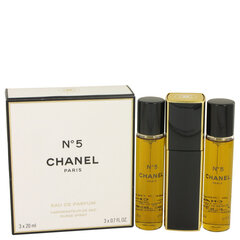 Chanel No.5 Twist and Spray EDP naistele 3 x 20 ml цена и информация | Духи для Нее | hansapost.ee