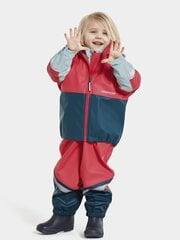 Didriksons laste kummikomplekt WATERMAN, tumeroosa-kirju цена и информация | Непромокаемая одежда для детей | hansapost.ee
