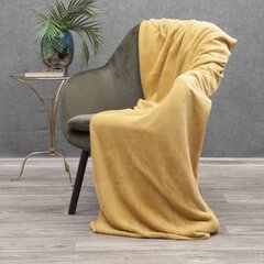 Pleed Simple, kollane, 150 X 200 cm hind ja info | Pleedid, voodikatted ja päevatekid | hansapost.ee