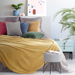 Pleed Simple, kollane, 150 X 200 cm hind ja info | Pleedid, voodikatted ja päevatekid | hansapost.ee