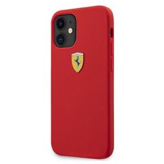 Ferrari FESSIHCP12SRE iPhone 12 mini 5,4" czerwony/red hardcase On Track Silicone hind ja info | Telefonide kaitsekaaned ja -ümbrised | hansapost.ee