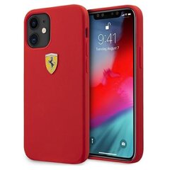 Ferrari FESSIHCP12SRE iPhone 12 mini 5,4" czerwony/red hardcase On Track Silicone hind ja info | Telefonide kaitsekaaned ja -ümbrised | hansapost.ee
