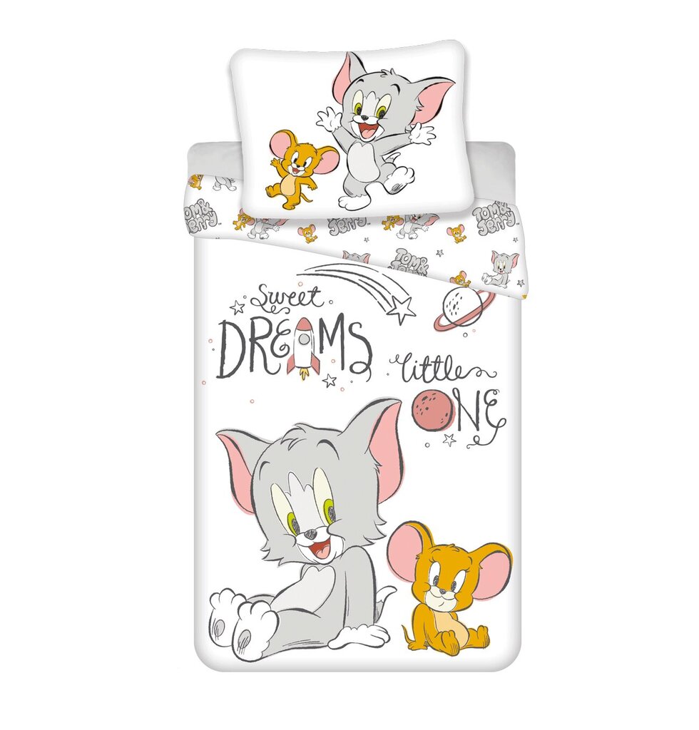 Laste voodipesukomplekt Tom and Jerry, 100 x 135 +Padjakate 40 x 60 cm цена и информация | Laste voodipesu | hansapost.ee