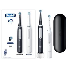 Oral-B iO4 Series Duo Pack Matt Black/Quite White kaina ir informacija | Elektrilised hambaharjad | hansapost.ee