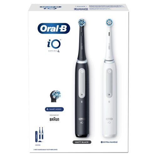 Oral-B iO4 Series Duo Pack Matt Black/Quite White hind ja info | Elektrilised hambaharjad | hansapost.ee