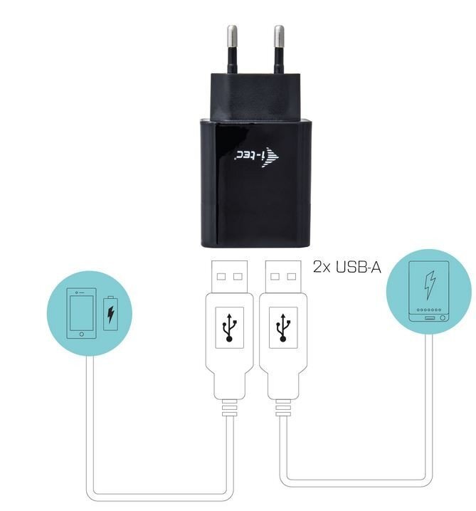 I-TEC CHARGER2A4B hind ja info | Laadijad mobiiltelefonidele | hansapost.ee