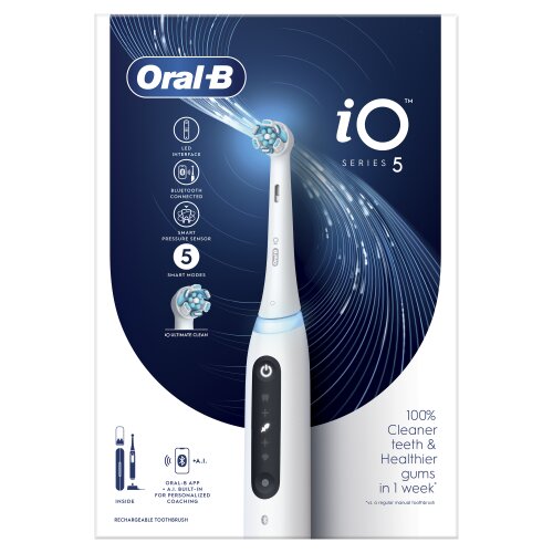 Oral-B iO5 Series Quite White цена и информация | Elektrilised hambaharjad | hansapost.ee