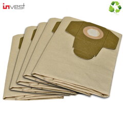 Invest Eco Paper Vacuum Cleaner bags De Longhi Pental Compra Domoscout / Knaufland (5pcs.) hind ja info | Tolmuimejate lisatarvikud | hansapost.ee