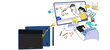 Graafikatahvel XP-Pen Deco Fun L, sinine цена и информация | Digitaalsed joonistustahvlid | hansapost.ee