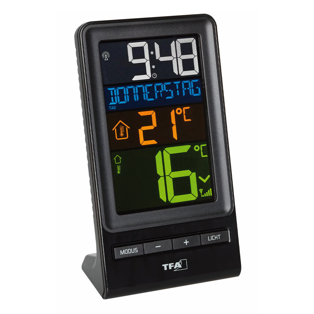 Traadita värviekraaniga termomeeter SPIRA 30.3064.01 hind ja info |  Termomeetrid ja niiskuse mõõtjad | hansapost.ee