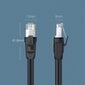 Ugreen NW121 Cat8 CLASSⅠS/FTP Round Ethernet Cable 1.5 M Black цена и информация | Juhtmed ja kaablid | hansapost.ee