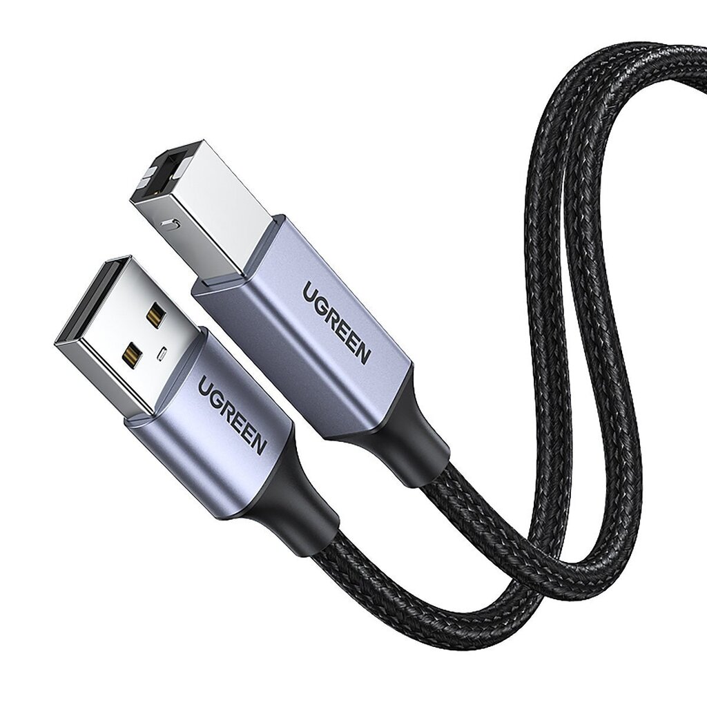 Ugreen uSB Type B Printer Cable (Male) - USB 2.0 (Male) 480 Mbps 5m Black (US369 90560) hind ja info | Mobiiltelefonide kaablid | hansapost.ee