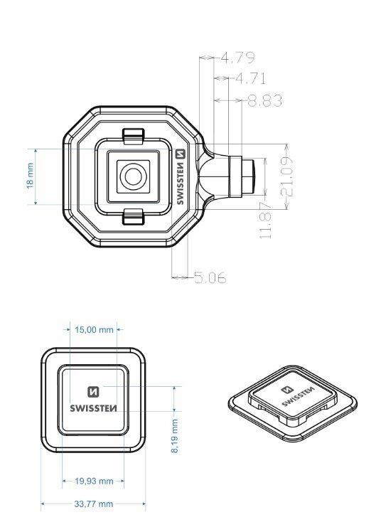 Swissten Quick Connect Holder 4" - 6.8" цена и информация | Telefonihoidjad | hansapost.ee