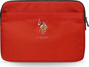 U.S Polo Assn Red ümbris arvutile, 13'' (~33 cm) цена и информация | Рюкзаки, сумки, чехлы для компьютеров | hansapost.ee