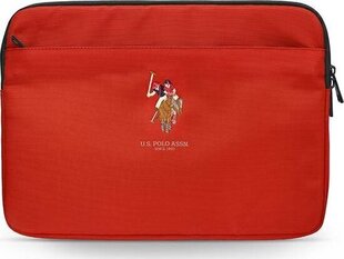 U.S. Polo Assn Red чехол для компьютера, 13'' (~33 см) цена и информация | Рюкзаки, сумки, чехлы для компьютеров | hansapost.ee