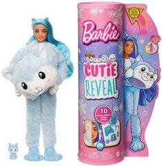 Барби „Cutie Reveal“ мягкий набор хаски, серия сияния зимы цена и информация | Игрушки для девочек | hansapost.ee