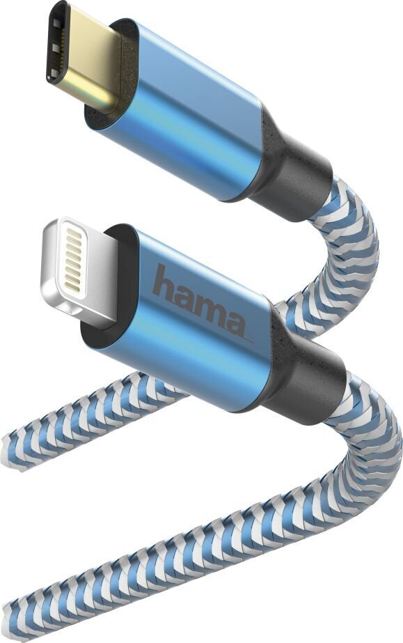 Hama 001833110000, USB C - Lightning, 1.5 m цена и информация | Mobiiltelefonide kaablid | hansapost.ee