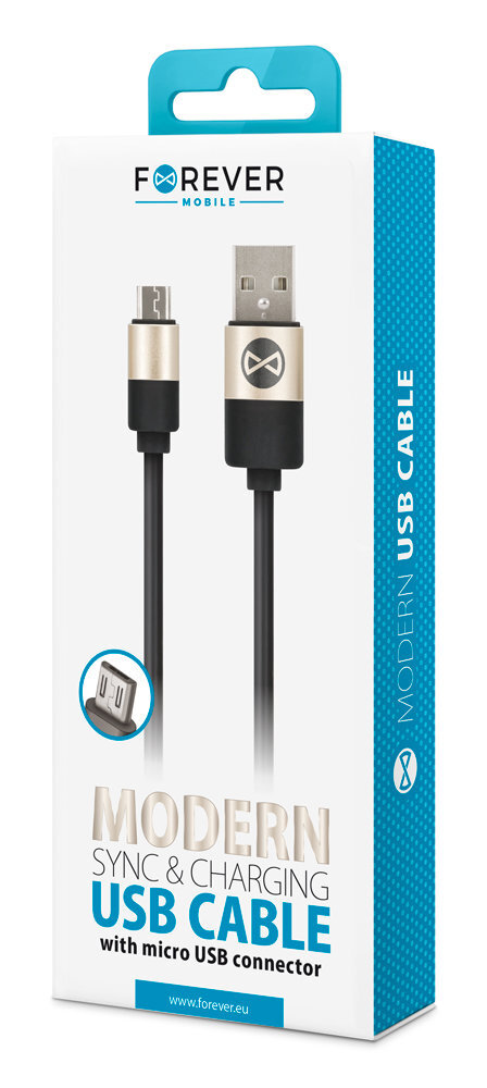 Forever, USB - microUSB, 1 m цена и информация | Mobiiltelefonide kaablid | hansapost.ee