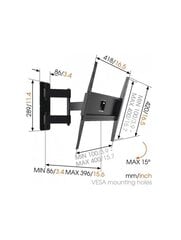 Настенный кронштейн MA3040-A1, 32-55, 25 кг цена и информация | Vogels Бытовая техника и электроника | hansapost.ee