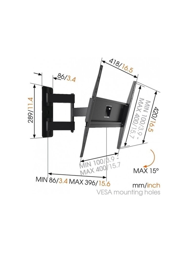 Teleri seinakinnitus, Vogels MA3040 (32-55) price and information | Teleri seinakinnitused ja hoidjad | hansapost.ee