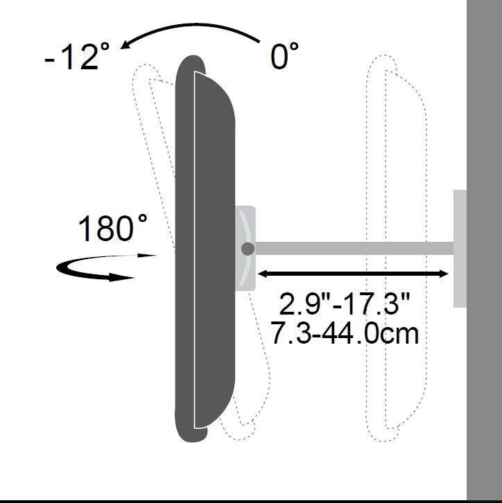 Teleri seinakinnitus Techly LED/LCD, 23- 55", kuni 70 kg цена и информация | Teleri seinakinnitused ja hoidjad | hansapost.ee