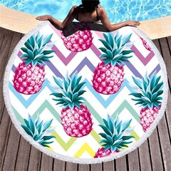 Пляжный коврик Victoria Fashion Ananas, 150 см цена и информация | Другой туристический инвентарь | hansapost.ee