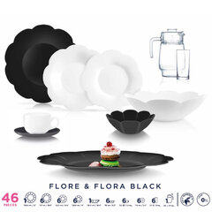 Luminarc обеденный сервиз Flore & Flora, из 46 частей цена и информация | Посуда, тарелки, обеденные сервизы | hansapost.ee