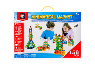 Магнитный конструктор Mini Magical Magnet 158 деталей цена и информация | Конструкторы и кубики | hansapost.ee