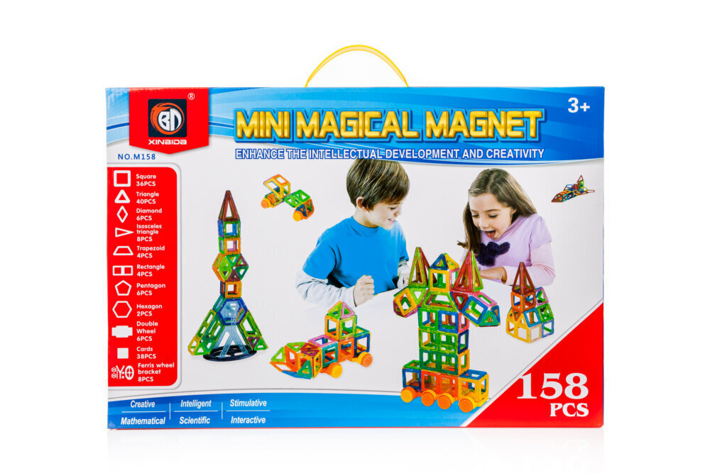 Magnetkonstruktor Mini Magical Magnet 158 osaline hind ja info | Klotsid ja konstruktorid | hansapost.ee