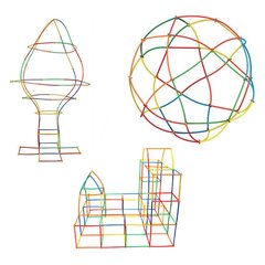 Pulgad kolmemõõtmeliste figuuride ehitamiseks (700 tk) hind ja info | Klotsid ja konstruktorid | hansapost.ee
