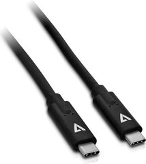 V7 V7UCC-2M-BLK-1E, USB-C, 2 м цена и информация | Кабели для телефонов | hansapost.ee