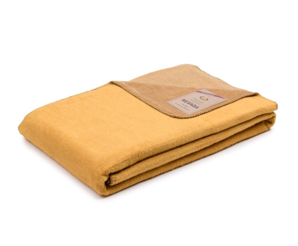 Tekstiilikompanii pleed Nevada, kollane, 150 x 200 cm hind ja info | Pleedid, voodikatted ja päevatekid | hansapost.ee